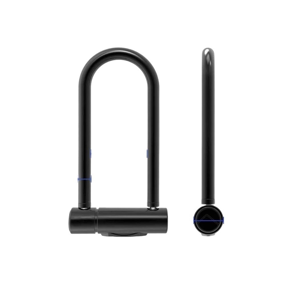 Bloqueo antirrobo for bicicleta eléctrica inteligente, desbloqueo con huella dactilar, bloqueo en forma de U, equipo conducción esencial for cargar Candado para bicicleta