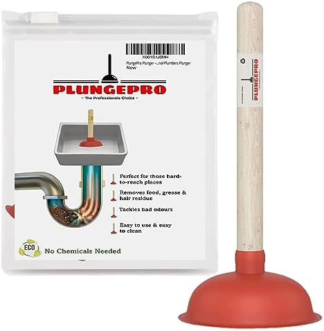 PlungePro Plunger – Sink/ShoweToilet/Bath Drain Clogged Unblocker