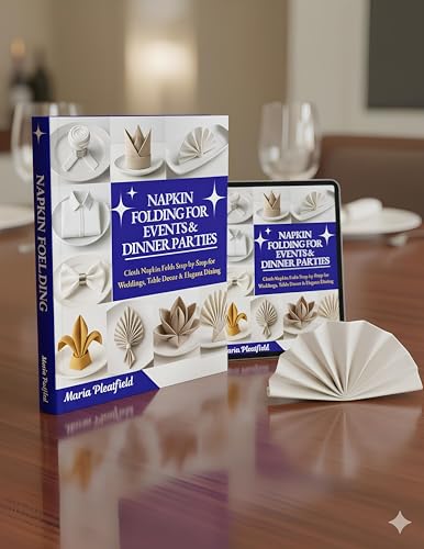 Napkin Folding for Events & Dinner Parties: Cloth Napkin Folds Step-by-Step for Weddings, Table Decor & Elegant Dining