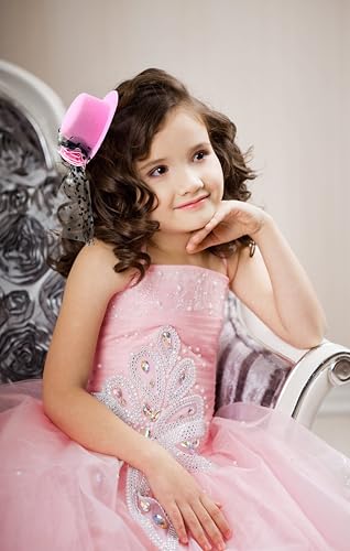 Jastore Mini Tea Party Hats for Kids Little Girls Derby Fascinators Church Hat Accessories Tea Party Accessories2