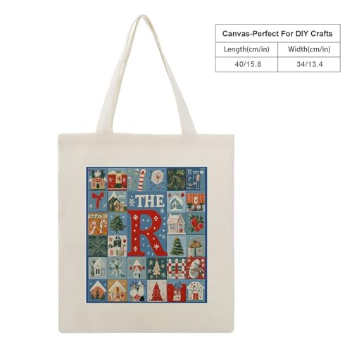 Personalize Name Santa Claus Christmas Nursery Women Canvas Tote Bag for Shopping Gym Travel Beach Bag2