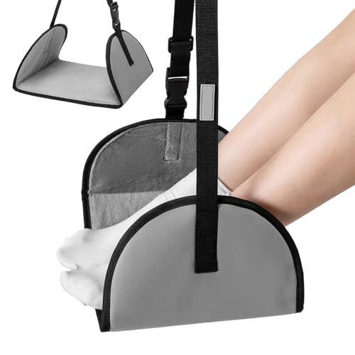 Hamaca Para Pies En Avión | Hamaca Ajustable Para Pies En Viajes Largos - Soporte Ergonómico Para Piernas En Vuelos Y Oficina,Imprescindible Para Oficina En Casa Tren Trabajo Y Pausa