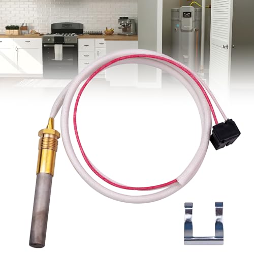 750mv Thermopile Senor Assembly Replacement Fit for Rheem Ruud Richmond Water Heaters Pilot Burner Gas Water Heater Thermocouple Sensor Type Replace SP20824 SP20754 SP21058 SP20800 SP21096 SP20739