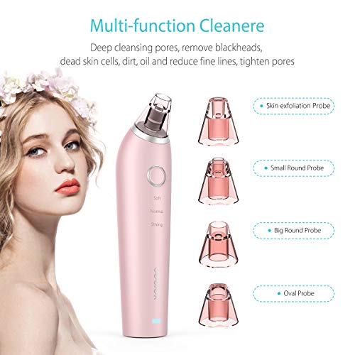 Blackhead Remover Pore Vacuum, Xpreen Pore Cleaner Facial Comedone Removal Extractor Kit and Skin Care Tool for Electric Pore Suction Face Cleanser, Beauty Device with LED Screen for Women Men Nose