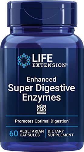 Life Extension Enhanced Super Digestive Enzymes (Verdauungsenzyme), hochdosiert, 60 vegetarische Kapseln, Laborgeprüft, Ohne Gentechnik Life Extension Enhanced Super Digestive Enzymes (Verdauungsenzyme), hochdosiert, 60 vegetarische Kapseln, Laborgeprüft, Ohne Gentechnik