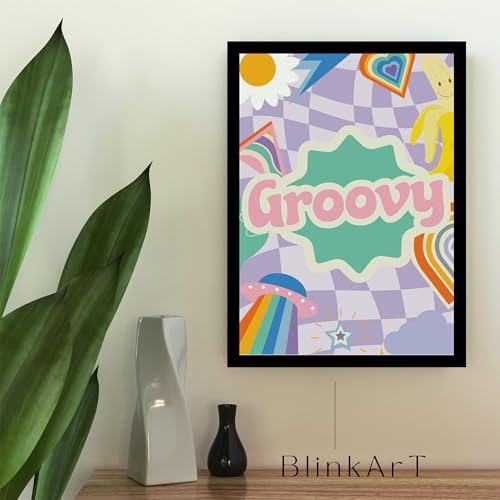 Image of BLINKART Trendy Abstract Wall Art Painting Print Design | Aesthetic Wall Decor Photo Artwork Frame Decoration Hanging For Home Bedroom Living Room Office Wall Decor | T077 | 13x10 Inches