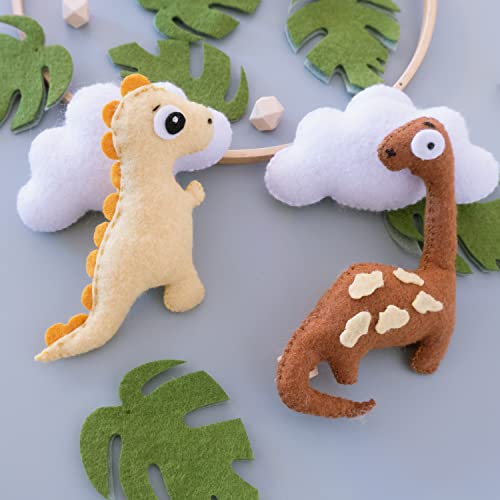 Nicepoch Dinosaur Baby Crib Mobile For Baby Boys & Girls - Dinosaur Jurassic Theme Nursery Mobiles For Crib - Bassinet Mobile With Extension Arm Holder - Nursery Room Decor #TOP6