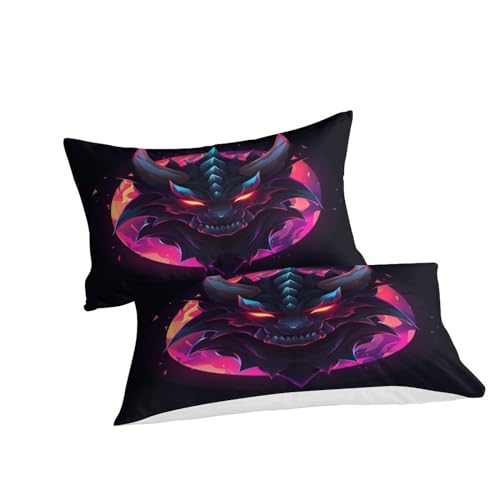 Housse de couette dragon 3D en microfibre premium douce lit simple - 3