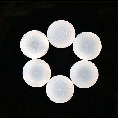 6 x Thumb Grips Stick Joystick Silicone Non-Slip Thumbsticks Cap for Nintendo Switch Poke Ball Plus Pokeball NS Baoke Dream Elf Ball Plus Controller (Clear)