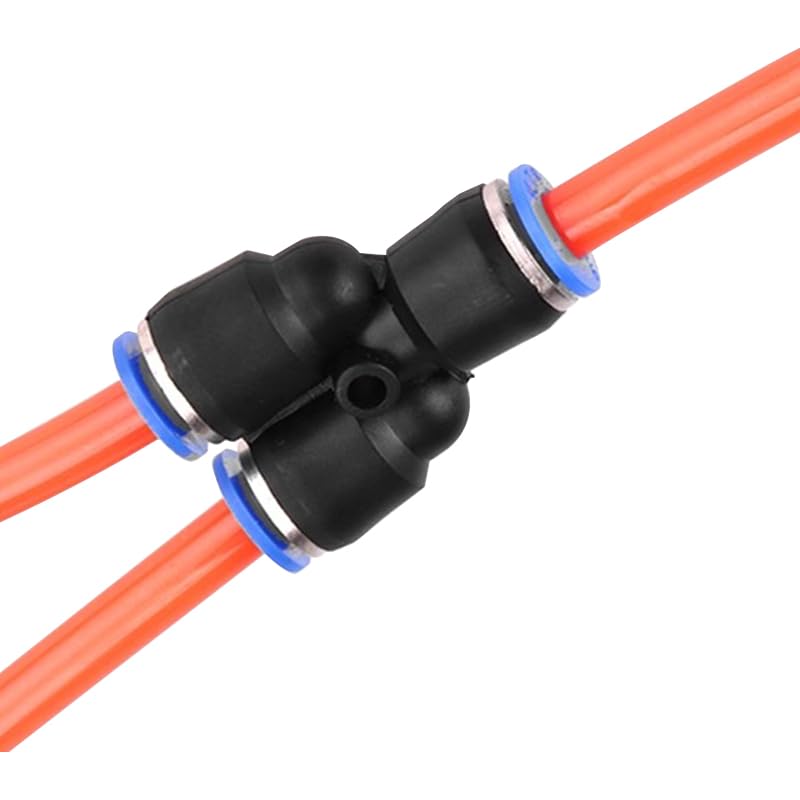 Conector neumático rápido de 12mm a 10mm en Y manguera de aire acoplamiento de plástico 7