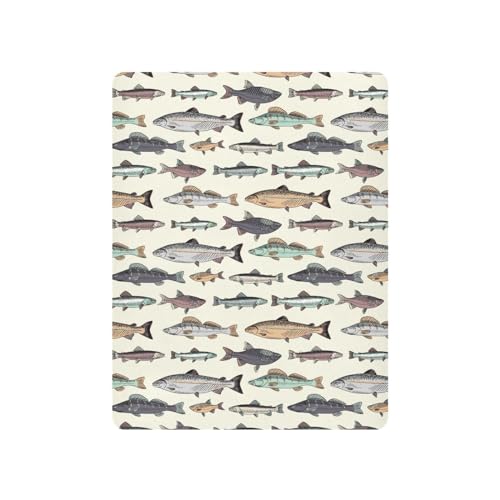 Image of Vintage Fishes Fitted Crib Sheet for Boys Girls Baby Crib Sheet Crib Mattress Sheet Soft Baby Sheets for Standard Crib Mattress,39 x 27 in
