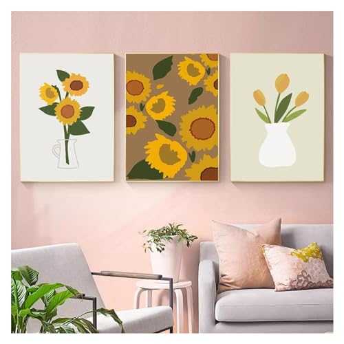 Tableau fleurs de tournesol pour une décoration de maison chaleureuse