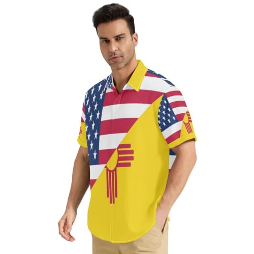 Chemise homme toutes saisons à boutons style USA pour soirées d'été