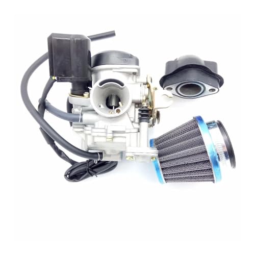 Carburateur GY6 50CC 139QMB avec collecteur admission et filtre air scooter 18mm
