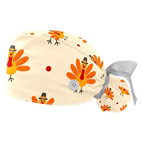 Chapeaux de travail respirants Thanksgiving JDEZ pour hommes et femmes en cuisine