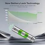 Remboursé AAA Piles 800mAh – Préchargé – Réutilisation 1000+ Heures – Contient de la puissance après 6 Années – Remboursé NiMH pile AAA – Boîte de 8
