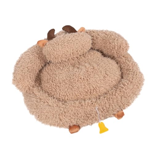 Cat Cave Bed - Non-Slip Plush Warming Sleeping Nest -Aesthetic Decor Pet Nest For Indoor | All-Season Warm Comfort For Pet Indoo
