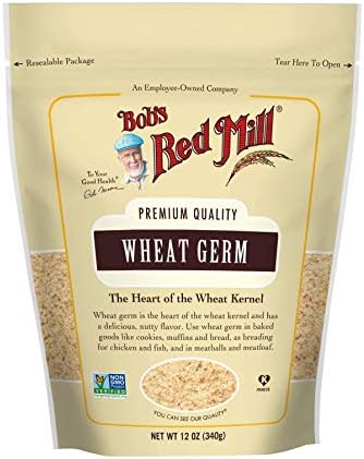 Bob's Red Mill Wheat Germ, 12oz (Pack of 4) - Non GMO, Vegan, Kosher
