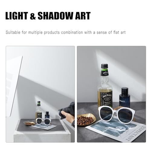 Image of BEIYANG 4PCS 16x16 Inch Backdrop Boards and 1PCS 15x19 Inch Window Shadow Pane, Perfect Backdrop Kit for Small Product Such as Food Drink Make-up Flower, Durable Waterproof