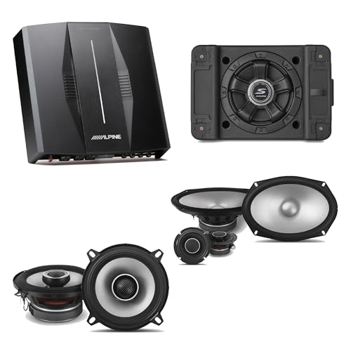 Alpine PXE-C80-88 OPTIM8 8-Channel Hi-Res DSP Amplifier w/SS-SB10 Subwoofer, S2-S69C & S2-S50 Bundle