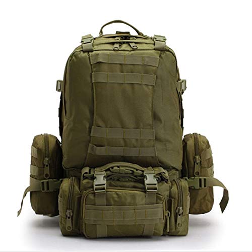 Fafa Mochila for portátil Verde Impermeabilizan IR de excursión con Estilo Ajustable