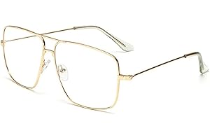 Classic Thick Square Frame Clear Lens Glasses