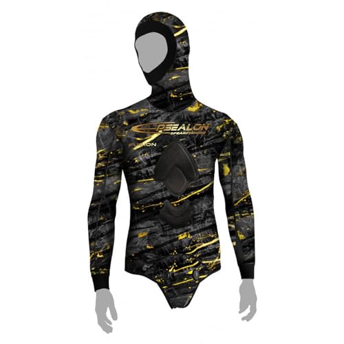 EPSEALON Dark Fusion Néoprène Veste 3 mm Combinaison Chasse sous-Marine plongée pêche apnée...