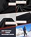 CL convallaria Thermal Underwear for Men, Long Johns Winter Hunting Gear Sport Base Layer Top and Bottom Set Midweight Black L