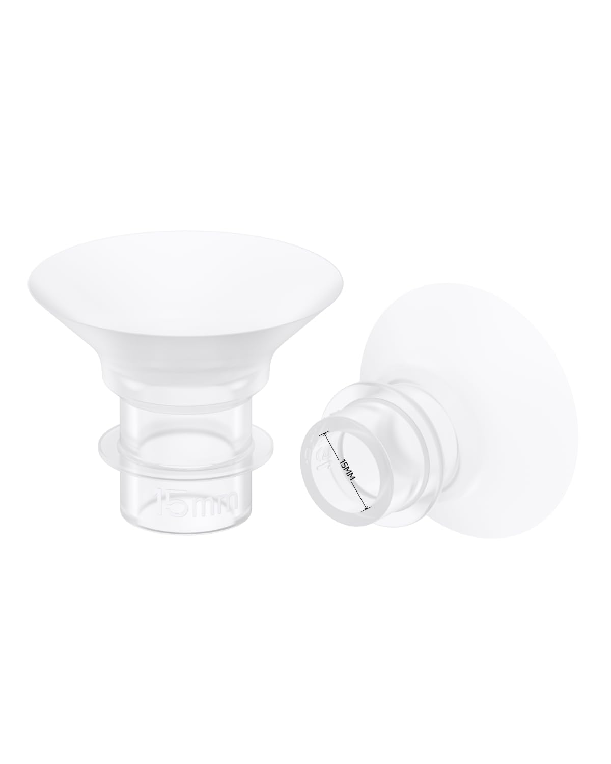 eufy Security Original 15mm Sizing Inserts (2-Pack) for Wearable Breast Pump S1/S1 Pro/E10/E20, Silicone Sizing Inserts, Easy to Install and Use,