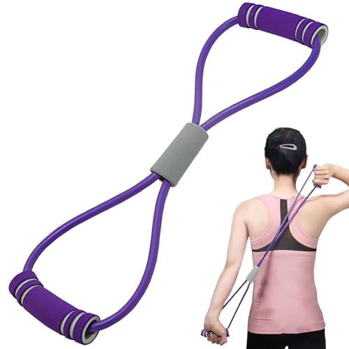 Figure 8 Widerstandsbänder, Damen Übungsbänder PVC Pilates Squat Herren Brust Expander Gym Extender Fitnessbänder Stretch Griff Elastische Zugseil für Arme Yoga Fitnessstudio Zugseil Muskeltraining Figure 8 Widerstandsbänder, Damen Übungsbänder PVC Pilates Squat Herren Brust Expander Gym Extender Fitnessbänder Stretch Griff Elastische Zugseil für Arme Yoga Fitnessstudio Zugseil Muskeltraining