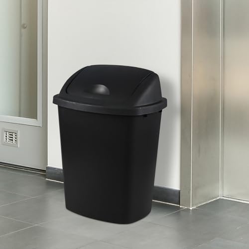 Canecas de basura negras 25 L con tapa basculante 4 unidades miniatura 5