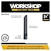 WORKSHOP Wet/Dry Vacs Shop Vacuum Accessories WS12502A Crevice Tool Attachment for Wet Dry Vacuum Cleaners, Fits 1-1/4-inch Extension Wands and Hoses