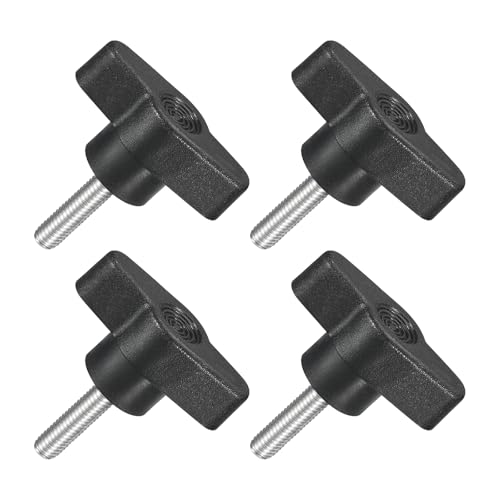 Tornillos de mariposa en T M5 x 20mm uxcell rosca macho para perilla de apriete manual