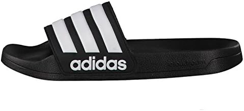 adidas Men's Adilette Shower Slides Black/White/White 12 | Image 1