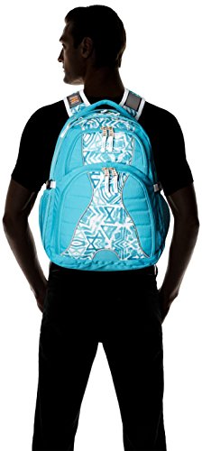Image of High Sierra Swerve Laptop Backpack, Tropic Teal /Teal Shibori /White, 19 x 13 x 7.75-Inch
