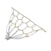 Ddewing Sports Basketball Nets Durable Metal Basketball Net Chain Basketball Net Replacement Heavy Duty,Iron Basketball Net Net Rust Silver and Gold Basketball Net Chain for Indoor Outdoor