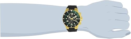 Miniatura 2 de Invicta 18739 Pro Diver Reloj ionizado de oro de 18 quilates con correa negra para hombre, Negro -, Negro