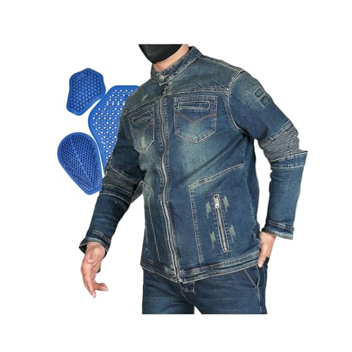 Amazon.com: Motorcycle Riding Denim Jacket Adventure Motorcycle
