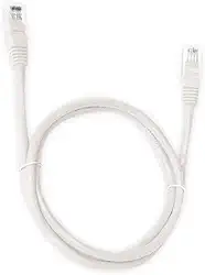 PlusCable Cabo de Rede Branco 10Metros PC-ETH6U100WH Cat.6 Patch Cord - Conector RJ45 Revestido em PVC Tranferência de Dados Gigabit Conexão em Rede CFTV