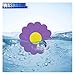UHANBUT 2PCS Car Cup Coaster, Flower Shaped Silicone Non-Slip Vehicle Drink Holder Insert Mat, Universal 2.75 Inch Waterproof Automotive Interior Decoration Beverage Pad Accessories (Purple)