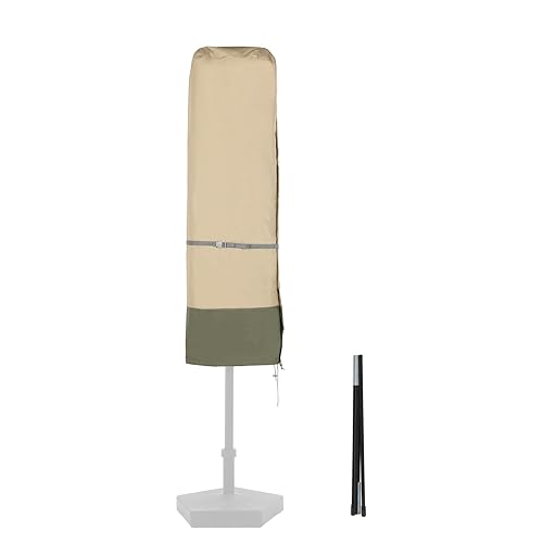 COWVIE Outdoor Umbrella Cover for 8ft to 11ft Patio Double-Sided
