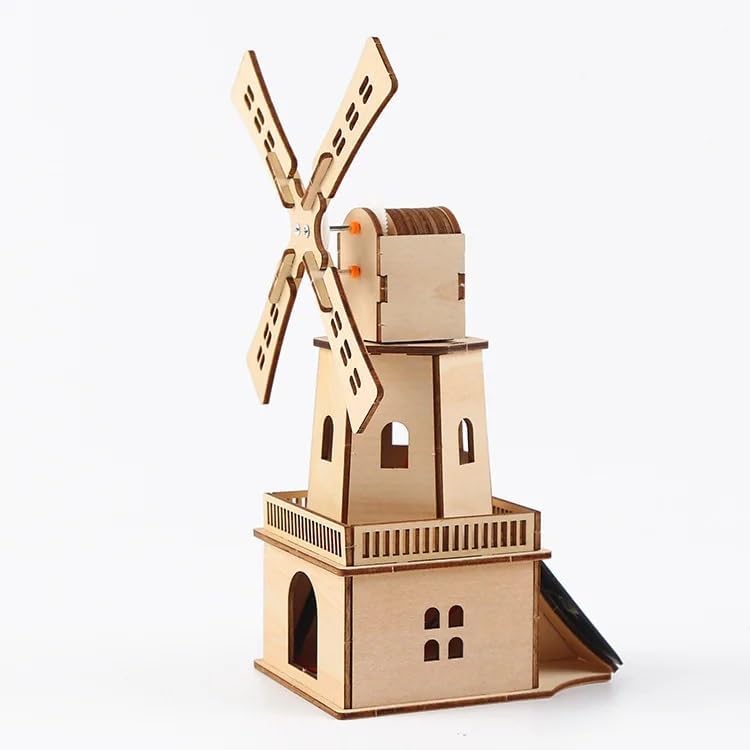 DIY Solar Dutch Windmill Handmade Physical Assembly Toy Science and Technology Small Production Scientific Experiment Materials