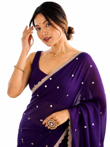 Image of Yashika Women's Rangoli Silk Blend Saree with Blouse Piece for Traditional Ethinic Wear Sari
