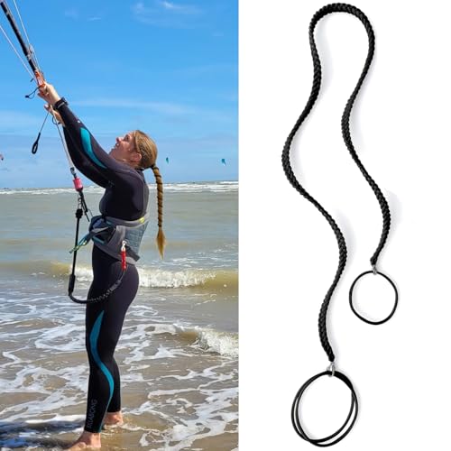 Spriral ヘアタイ スプロット用 ロングヘア ポニーテールホルダー 伸縮性 編み込みヘアタイ 絡まらない ポニーテールラップ ジム、水泳、ダイビング用ロングヘアー用 88.9cm ブラック