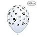 YeahiBaby Palloncini in lattice con Stampe zampa cane decorazioni per feste compleanno matrimonio battesimo 50 pezzi 12 pollici