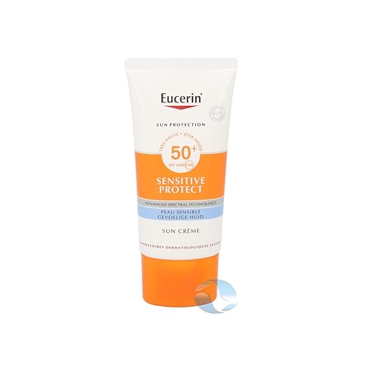 Eucerin Sun Sensitive Protect Face Cream SPF 50+ - Protector solar para la cara, crema de 50ml