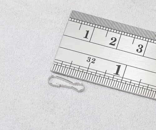 Mini Skater Small 304 Stainless Steel Sping Hooks Rust-Proof Lanyard Snap Clip Hooks for ID Badge Holder Lanyards Key Chain DIY Crafts (300, 13mm/0.51Inch) image 5