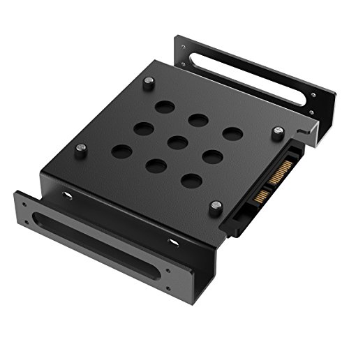 ORICO Aluminum 5.25 inch to 2.5 or 3.5 Inch Internal Hard Disk Drive Mounting Kit with Screws and Shock Absorption Rubber Washer- Black - image 4