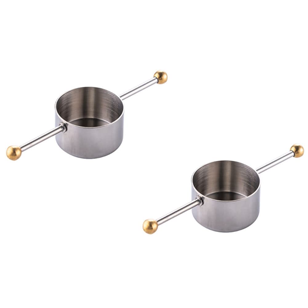 Hndhbfgrt Measuring Cup Tools, Bar Measure Cocktail Jigger with Handle for Whisky Bar Tools Bar Accessories(2 Pcs)