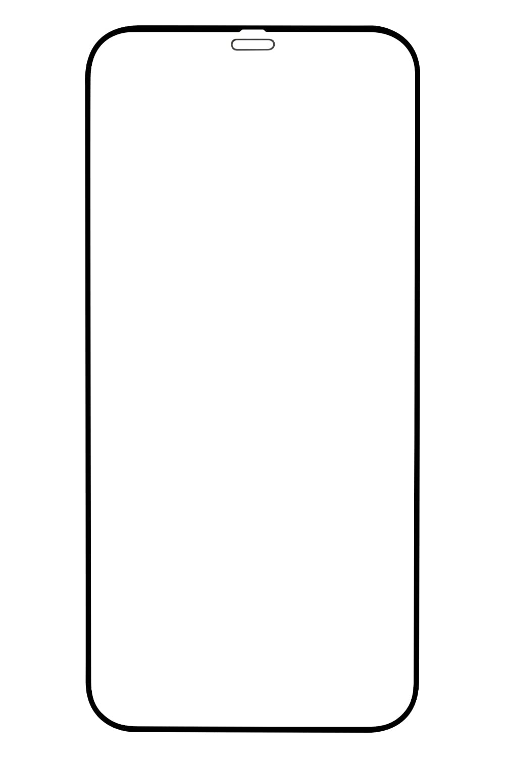 Amazon | iFace iPhone 12/12 Pro 専用 ガラスフィルム ラウンドエッジ
